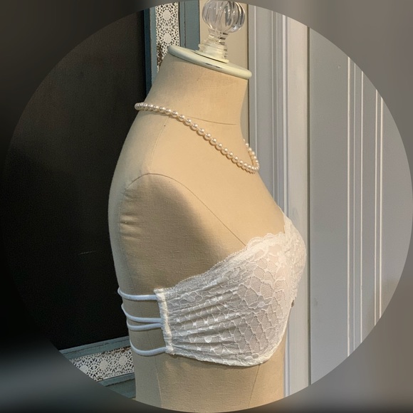 Free People Intimately White Lace Bandeau Bra - Picture 5 of 8